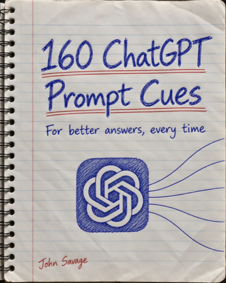 First page of the guide: 160 ChatGPT Prompt Cues for Better Answers