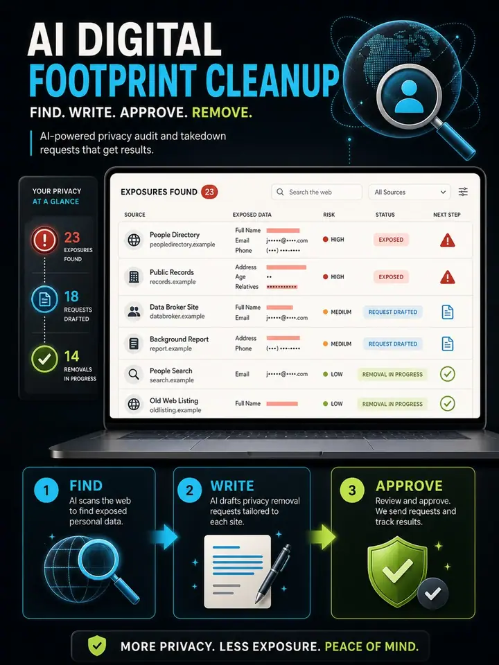 AI Digital Footprint Cleanup Workflow