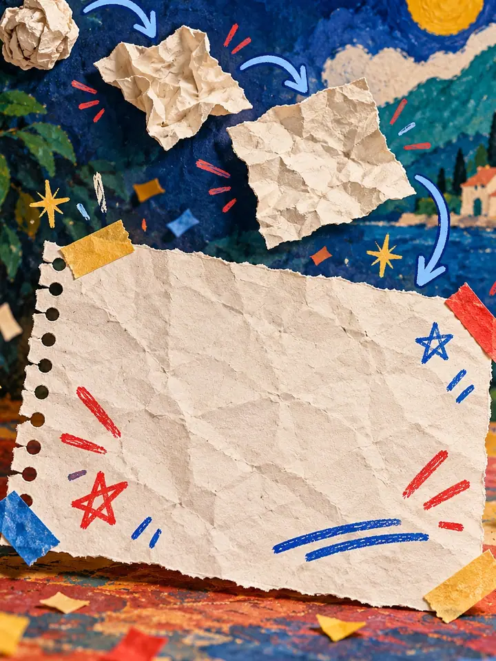 AI Paper Note Animation Workflow