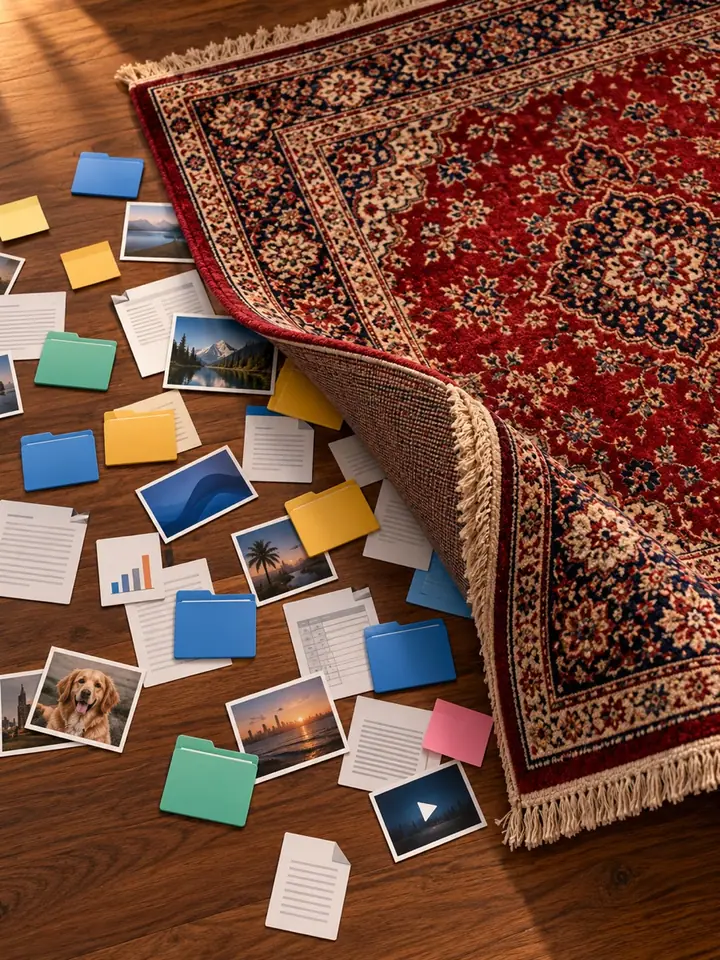 Desktop Rug: Hide Your Mess Under a Virtual Rug