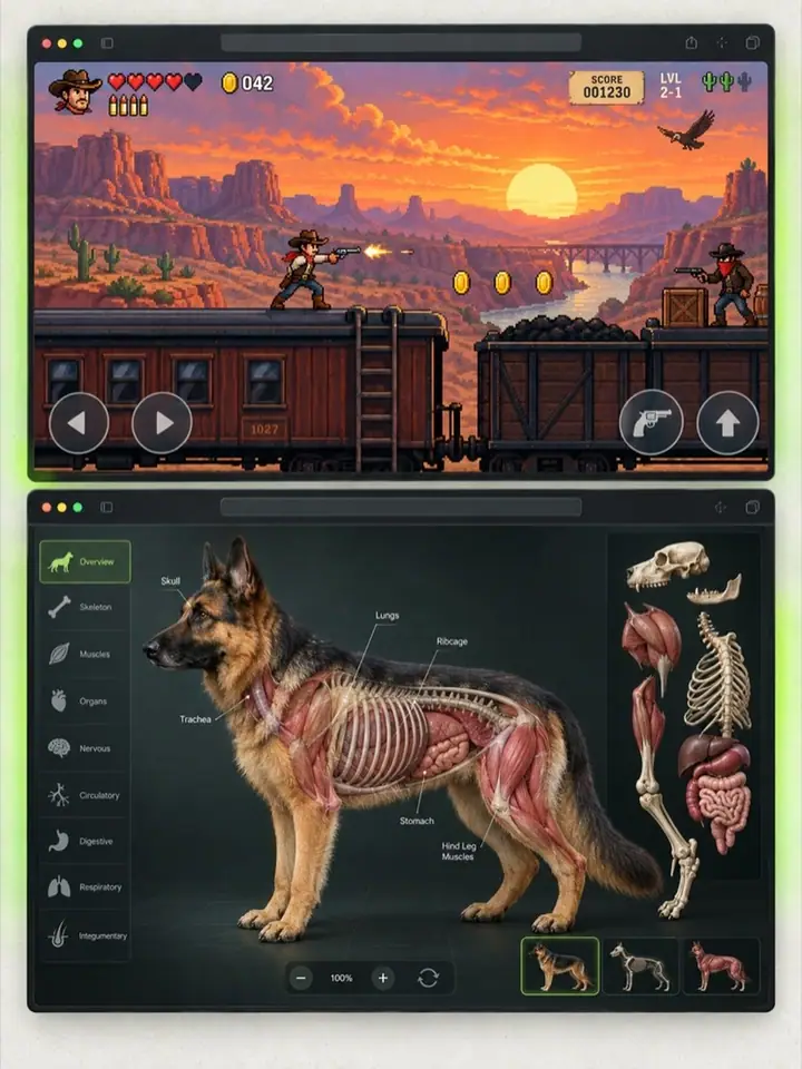 Build Games + Interactive Websites
